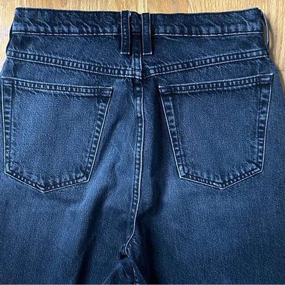 Frame Womens 26/28 Black Le High N Tight Straight Leg High Waist Denim Jeans - Picture 6 of 9